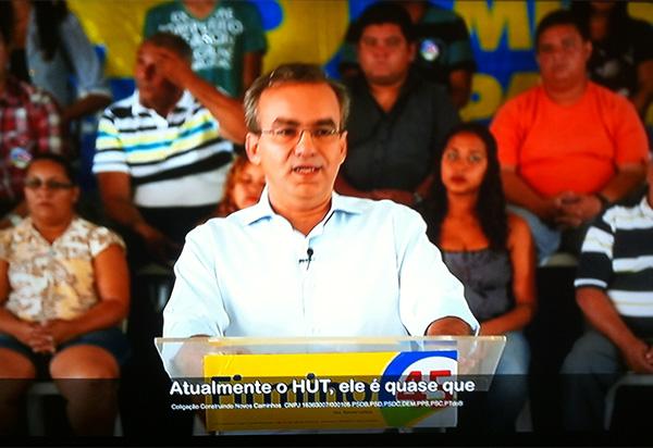  Firmino em seu programa eleitoral: qualquer semelhan&ccedil;a &eacute; coincid&ecirc;ncia?(Imagem:Reprodu&ccedil;&atilde;o)