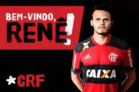 A contratação de Renê foi oficializada pelo Flamengo.