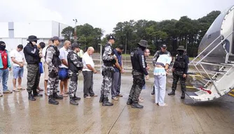 Presos vindo de São Paulo a Teresina