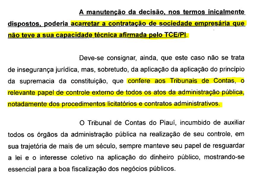 TJ revoga liminar e TCE volta a investigar licitação da Agespisa