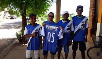 Jogadores do time da Aroeira