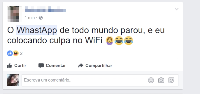 Relatos nas redes sociais