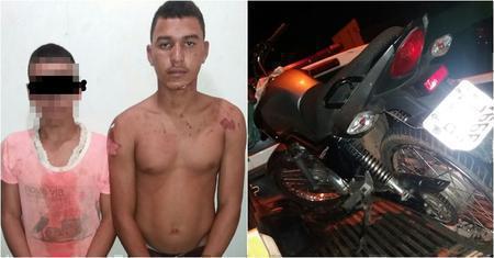 Presos e moto apreendida em Altos
