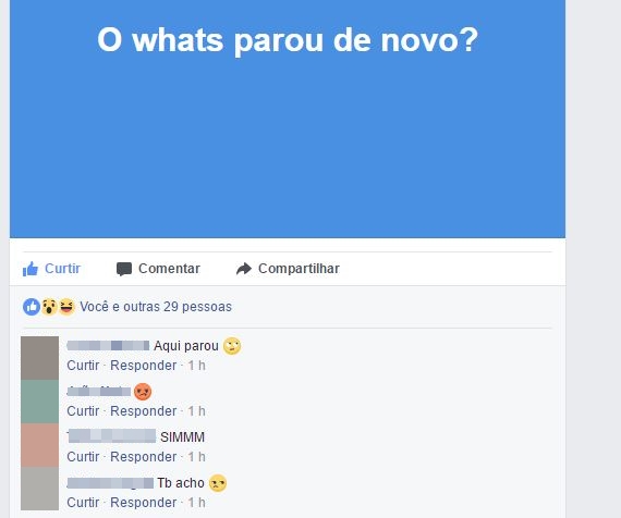 Usuários reclamam de instabilidade do Whatsapp