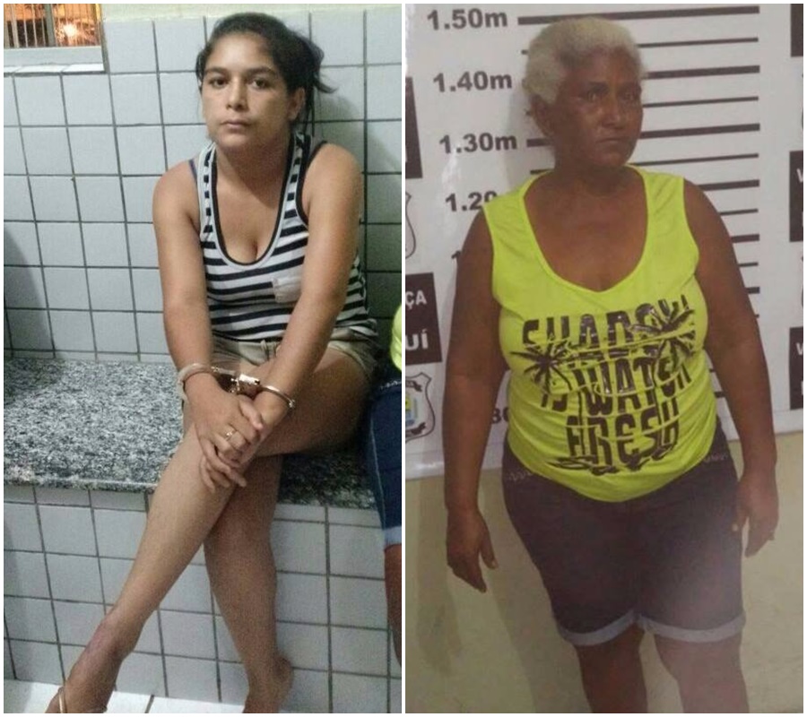 Mulheres são presas por traficarem drogas em Valença do Piauí.