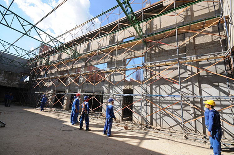 Obras do Centro de Convenções