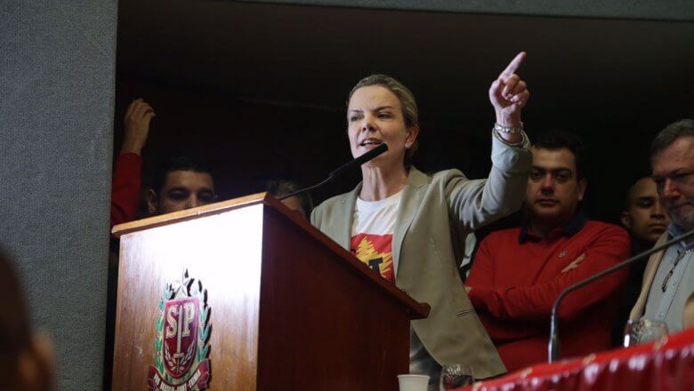 Senadora e presidente do PT nacional, Gleisi Hoffmann.