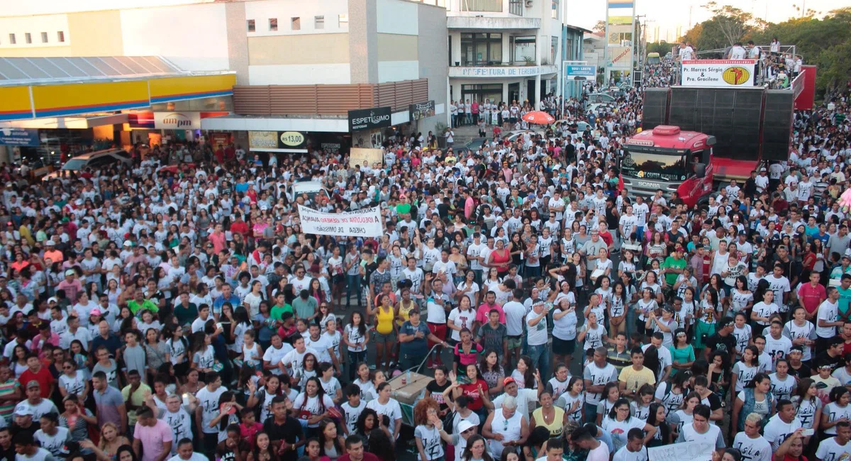 Concentração da Marcha para Jesus em Teresina