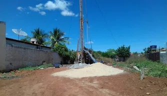 Agespisa inicia as obras com a perfuração de um poço no bairro Belo Norte