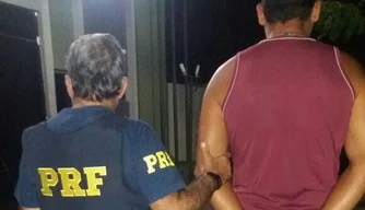 motorista preso pela Polícia Rodoviária Federal.