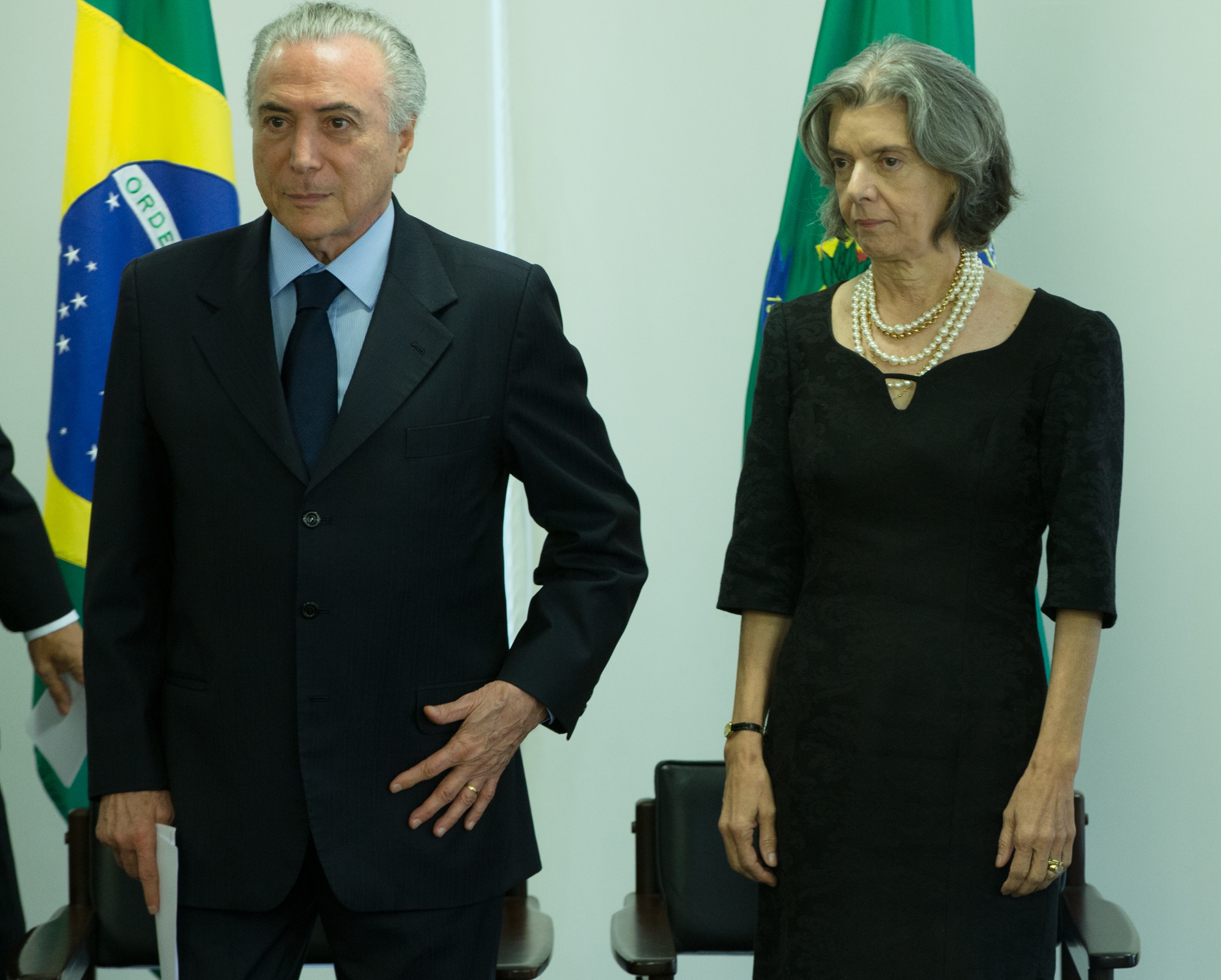 Michel Temer e Cármen Lúcia