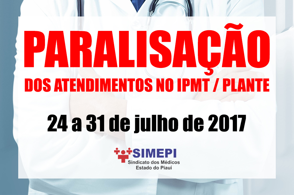 Simepi determina suspensão do atendimento dos IMPT/Plante