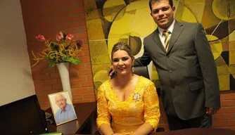 Janaína Marques e o marido Alderico Gomes