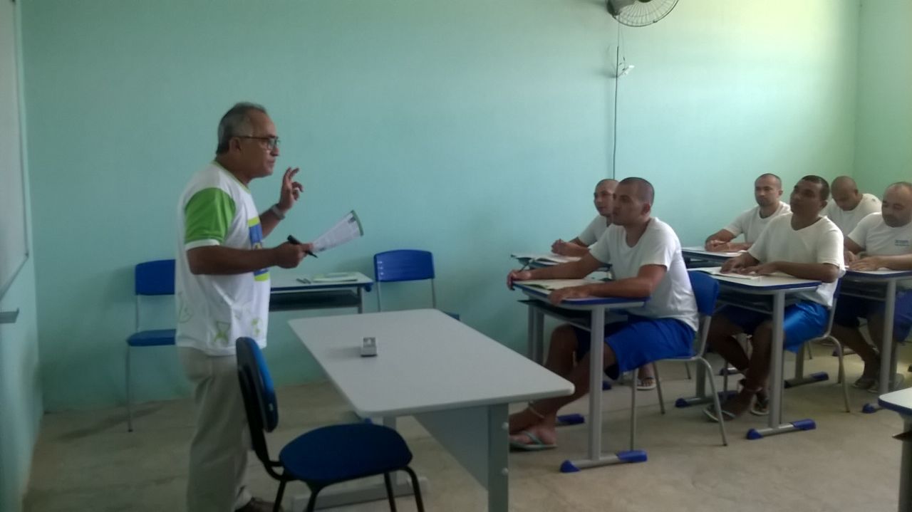 Primeira revisão do Enem na Casa de Detenção de São Raimundo Nonato.