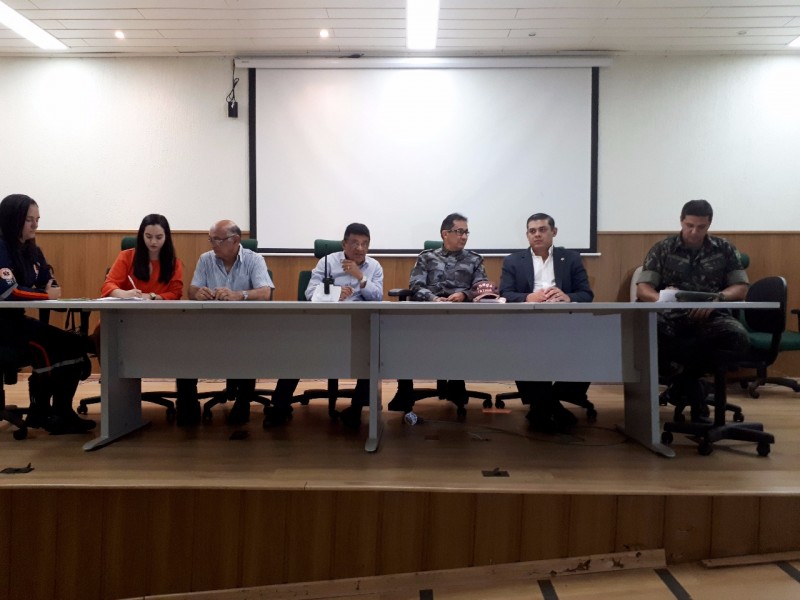 Reunião no Quartel do Comando Geral da Polícia Militar do Piauí.