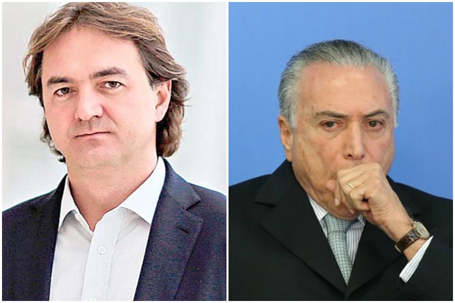 Dono da JBS, Joesley Batista, e o Presidente do Brasil, Michel Temer.