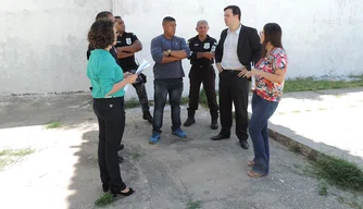 MPPI visita obras de reformas no Centro Educacional Masculino (CEM) de Teresina.