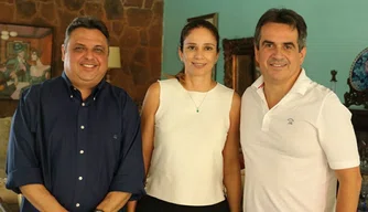 Deputado estadual Júlio Arcoverde; Primeira-dama Lucy Soares; Senador Ciro Nogueira.