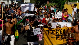 Protesto contra fechamento da Funai no Piauí