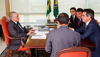 Wellington Dias em reunião com Temer