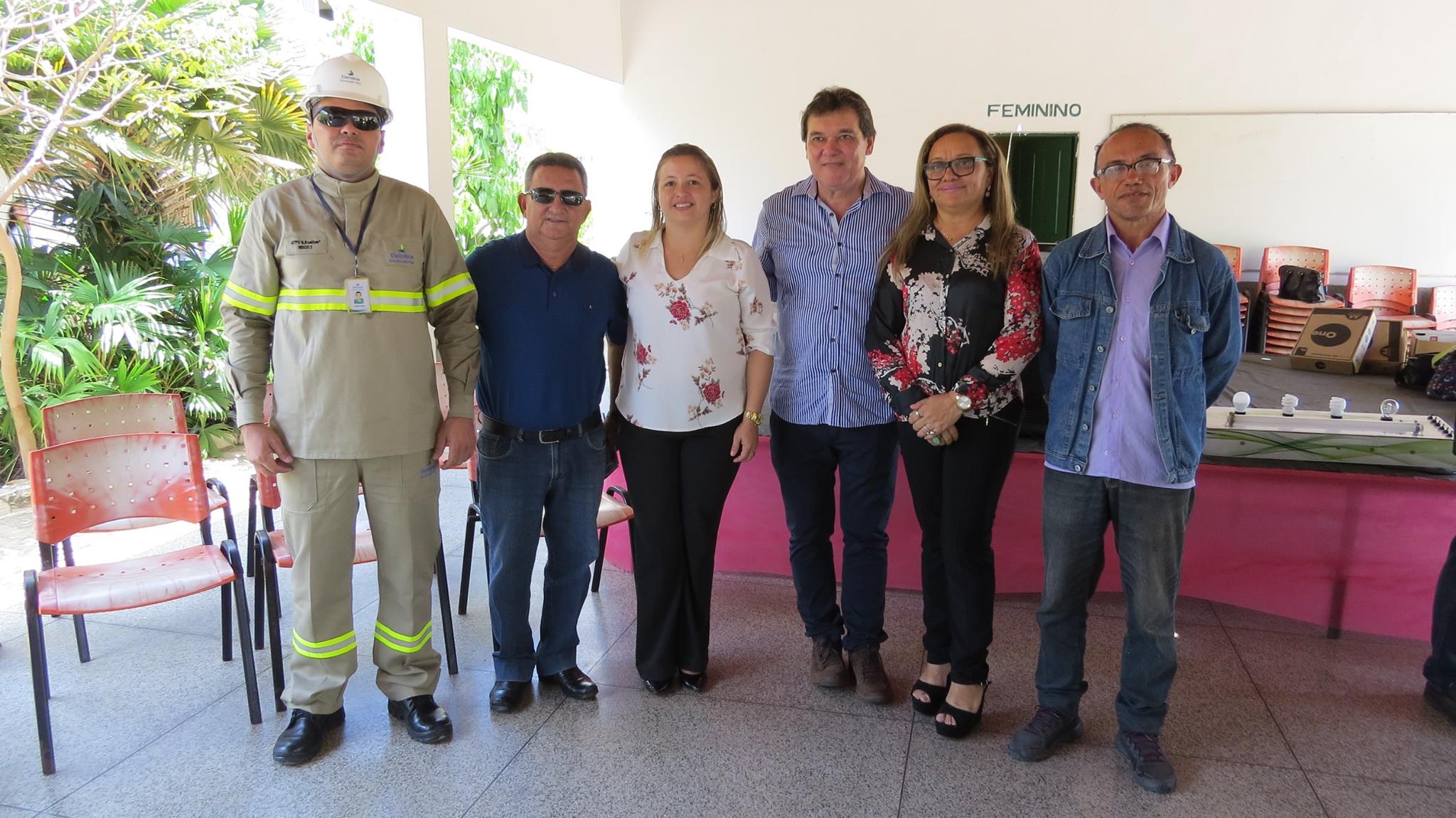 A caravana da Eletrobras também passou pela escola José Narciso Rocha, no centro de Piripiri.