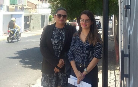 Roberta Oliveira e Adélia Dantas.