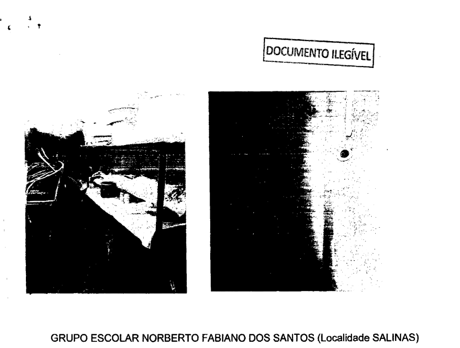 Alguns documentos anexados ao processo se encontravam ilegíveis.