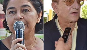 Vereadora Fátima Carmino e Prefeito Mão Santa.