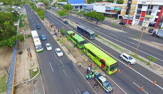 Fiscalização de veículos.