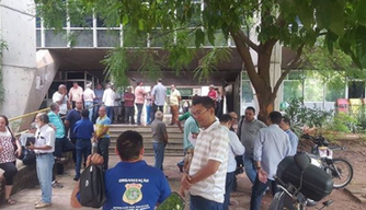 Manifestação cobrando contribuição sindical