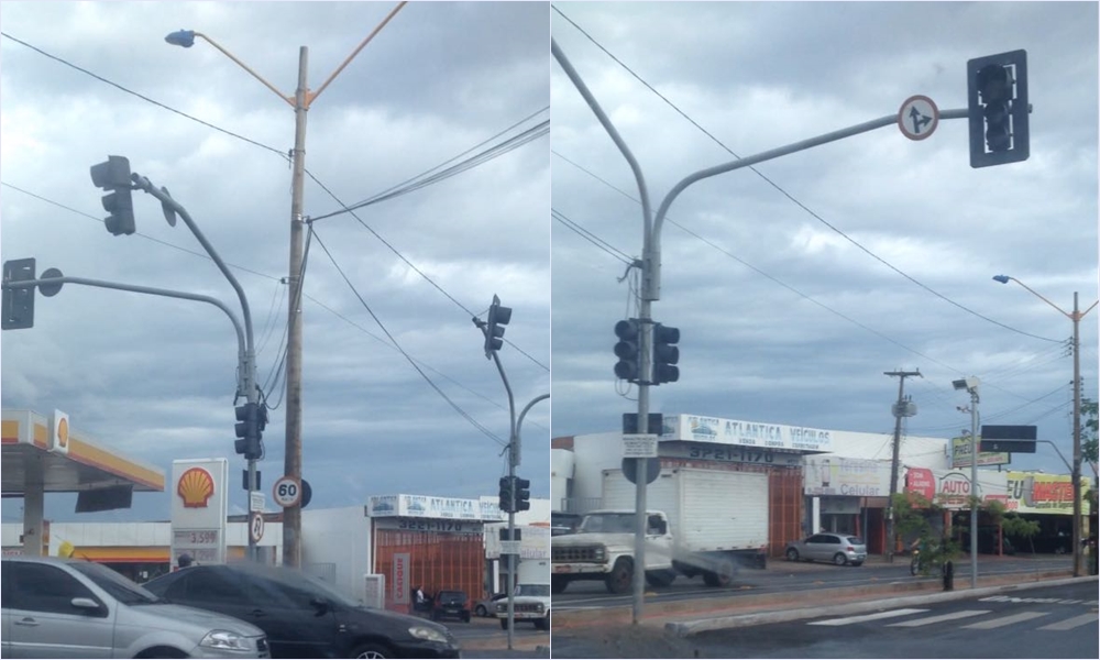 Semáforos da Av. Miguel Rosa sem funcionar