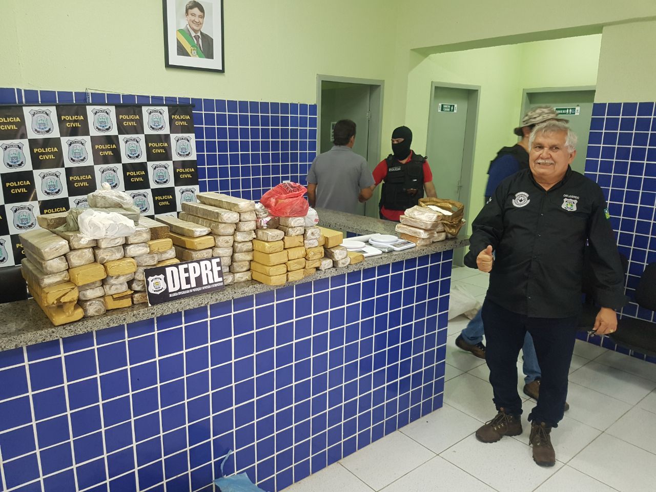 Delegado Menandro Pedro em operação na cidade de Parnaíba