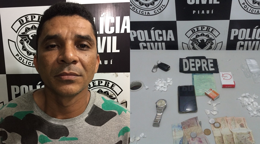 Homem preso por tráfico de drogas