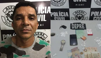 Homem preso por tráfico de drogas