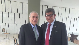 Temer e ex-governador Zé Filho