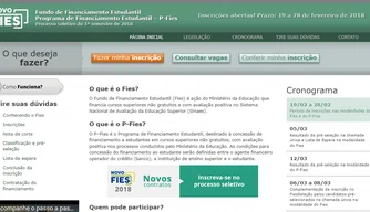 Inscrições para o Fies encerram na quarta-feira (28).