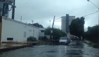 Ruas alagadas em Teresina