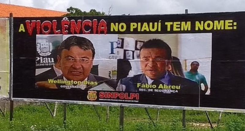 Outdoor de autoria do Sinpolpi.