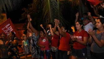 Caravana Lula Livre na cidade de Assunção.