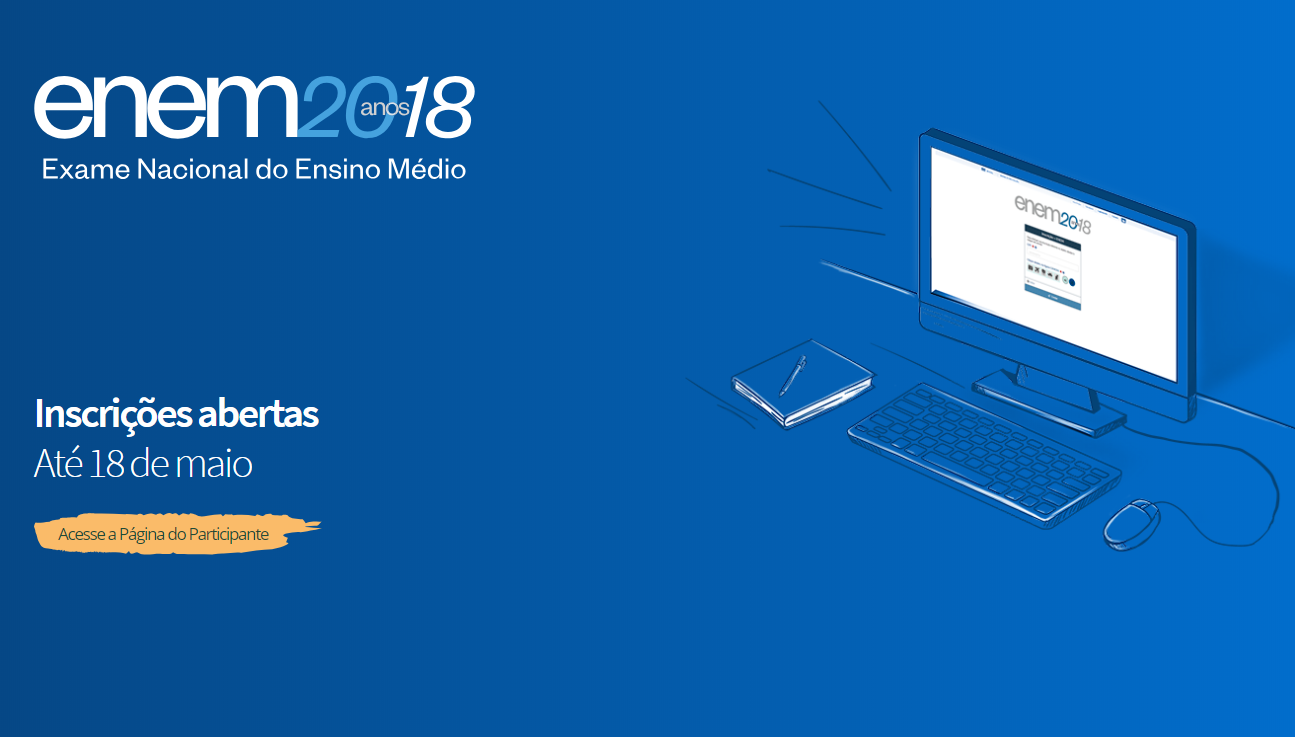 Cerca de 1,4 milhão de pessoas se inscrevem no enem 2018 nas primeiras 24 horas.