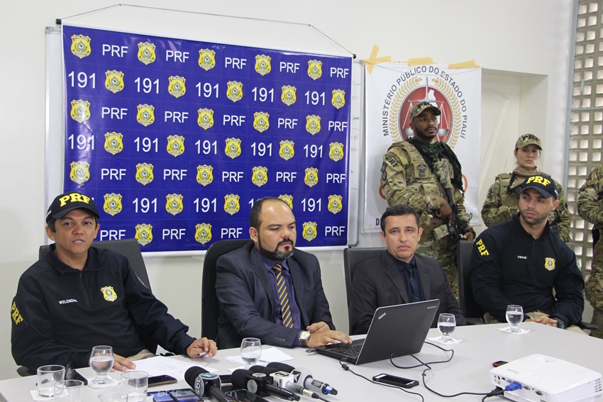 Representantes dos órgãos envolvidos na Operação concederam entrevista coletiva e apresentaram dados.