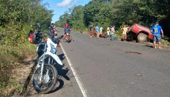 O mototaxista veio à óbito com o impacto do acidente.