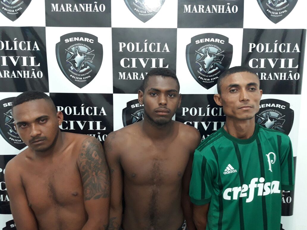 Trio preso por tráfico de drogas em Timon.