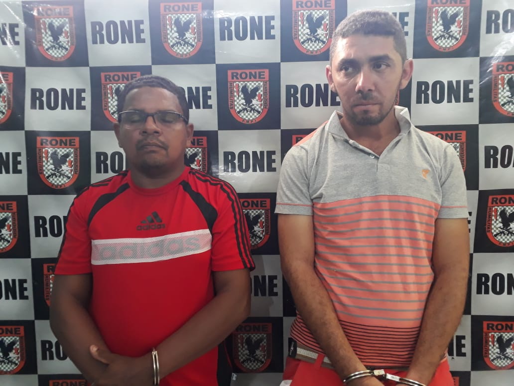 Presos Somerone Abreu Rocha e Ericson Francisco da Silva Santos