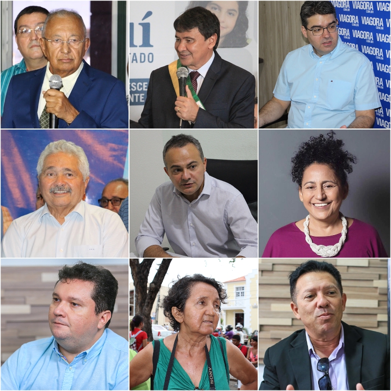 Candidatos ao Governo do Piauí divulgaram suas agendas de campanha.