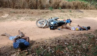 Os criminosos foram presos em estrada de um povoado de Altos