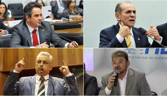 Ciro Nogueira (Progressistas), Marcelo Castro (MDB), Robert Rios (DEM) e Wilson Martins (PSB).