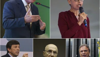 Geraldo Alckmin, Marina Silva, João Amoêdo, Henrique Meirelles e Álvaro Dias.