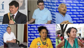 Candidatos ao Governo do Piauí divulgaram suas agendas de campanha.