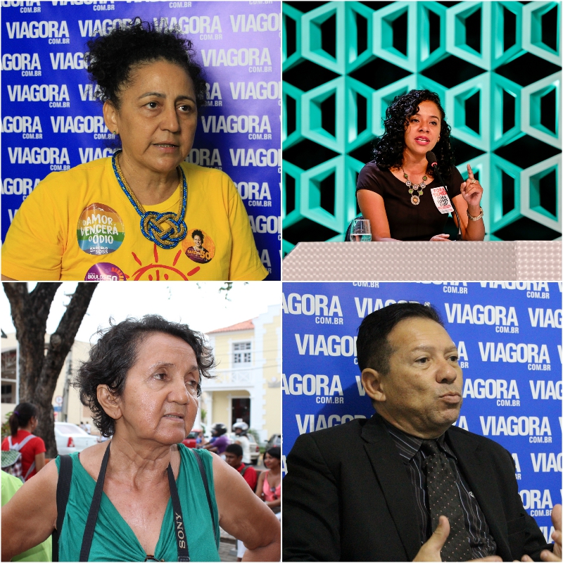 Sueli Rodrigues, Luciane Santos, Lourdes Melo e Romualdo Seno.